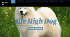 Desktop Screenshot of milehighdog.com